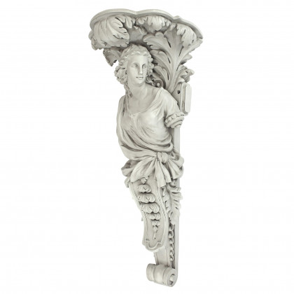 Toscano - French Baroque Caryatid Facing Right Wall Sculpture
