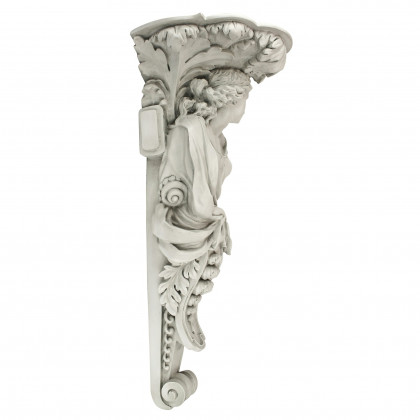 Toscano - French Baroque Caryatid Facing Right Wall Sculpture