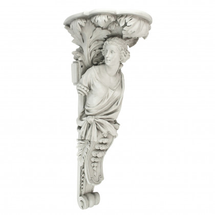 Toscano - French Baroque Caryatid Facing Left Wall Sculpture