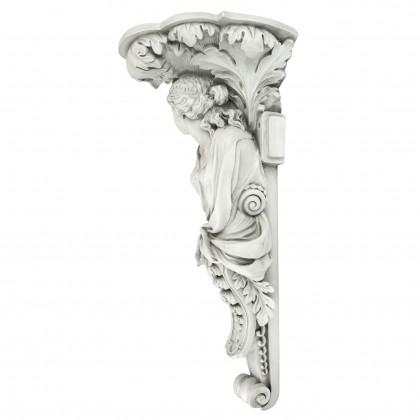 Toscano - French Baroque Caryatid Facing Left Wall Sculpture