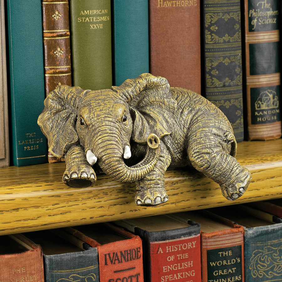 Toscano - Ernie the Elephant Shelf Sitter Sculpture