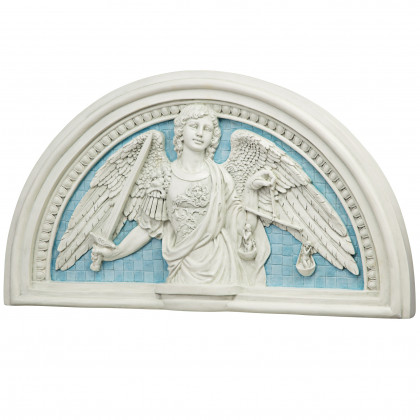 Toscano - Saint Michael the Prince of Light Lunette Wall Sculpture