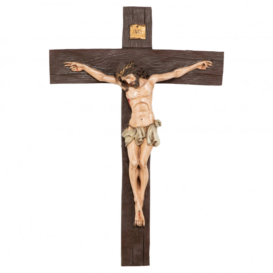Toscano - Crucifixion of Christ Cross Wall Sculpture