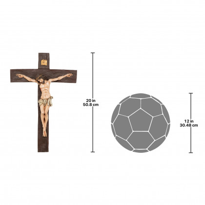Toscano - Crucifixion of Christ Cross Wall Sculpture