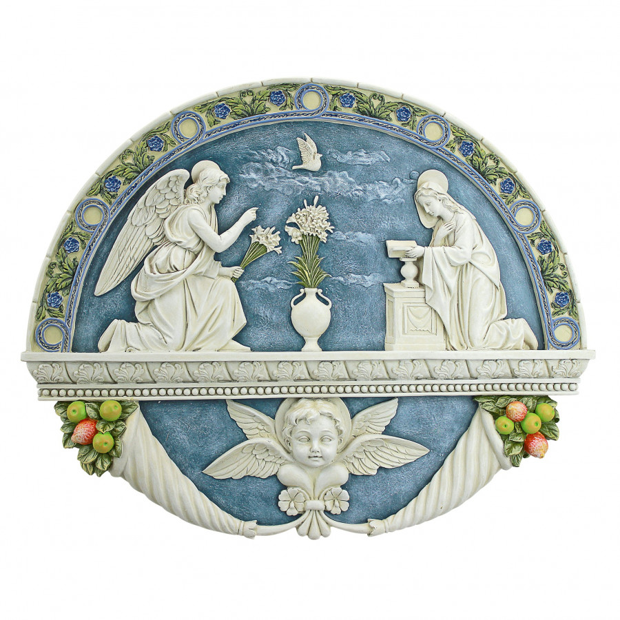 Toscano - The Annunciation to the Virgin Mary by Della Robbia Wall Sculpture