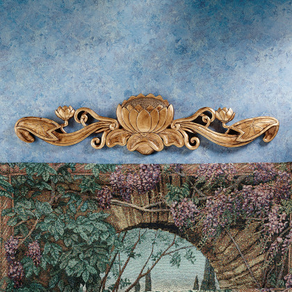 Toscano - De Velde Water Lily Architectural Wall Pediment