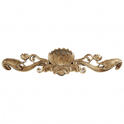 Toscano - De Velde Water Lily Architectural Wall Pediment
