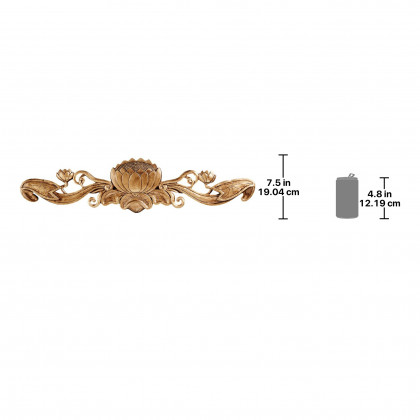 Toscano - De Velde Water Lily Architectural Wall Pediment