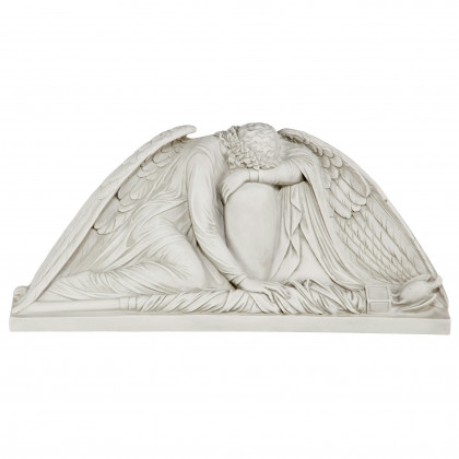 Toscano - Weeping Angel Sculptural Wall Pediment