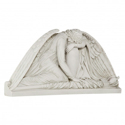 Toscano - Weeping Angel Sculptural Wall Pediment