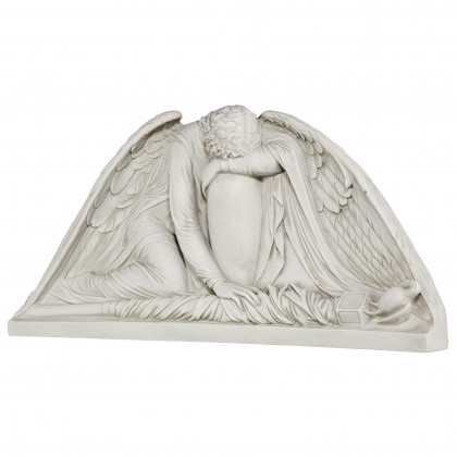 Toscano - Weeping Angel Sculptural Wall Pediment