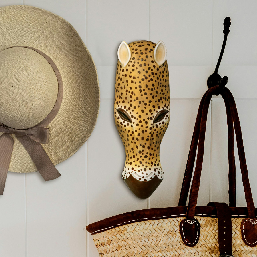 Toscano - African Serengeti Animal Mask Tribal-Style Wall Sculpture