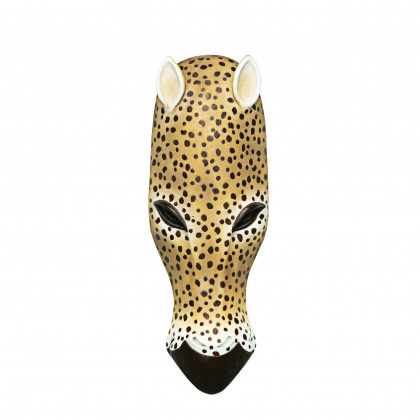 Toscano African Serengeti Animal Mask Tribal-Style Wall Sculpture - Jaguar