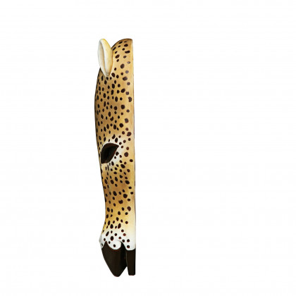 Toscano African Serengeti Animal Mask Tribal-Style Wall Sculpture - Jaguar