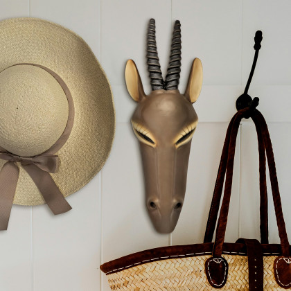 Toscano - African Serengeti Animal Mask Tribal-Style Wall Sculpture