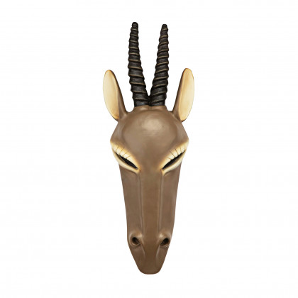 Toscano African Serengeti Animal Mask Tribal-Style Wall Sculpture - Gemsbok
