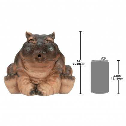 Toscano - Hannathe Hippo Spitter Piped Statue