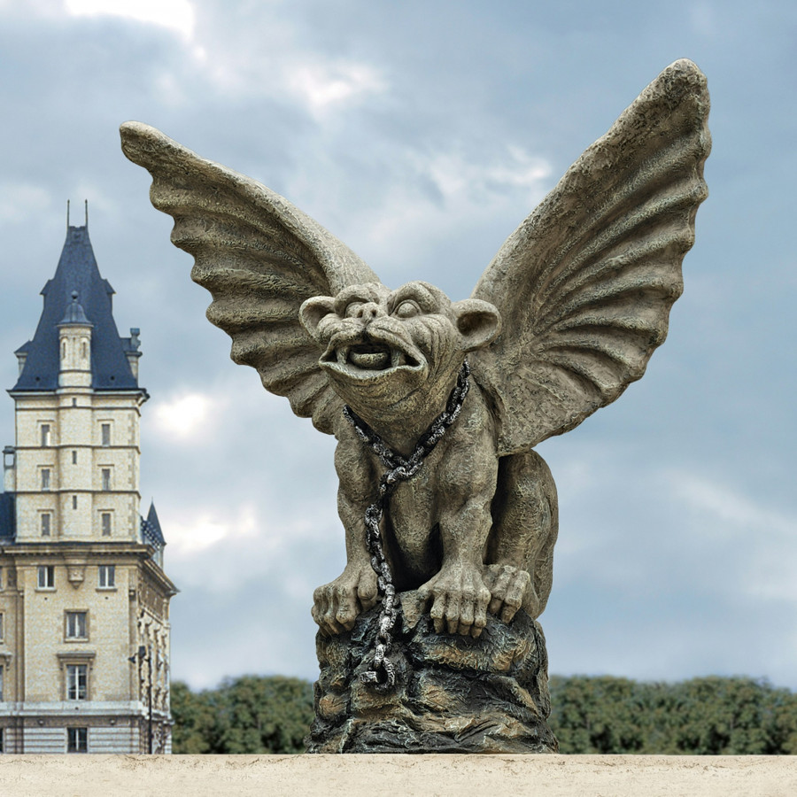 Toscano - Chained Cathedral Gargoyle Statue
