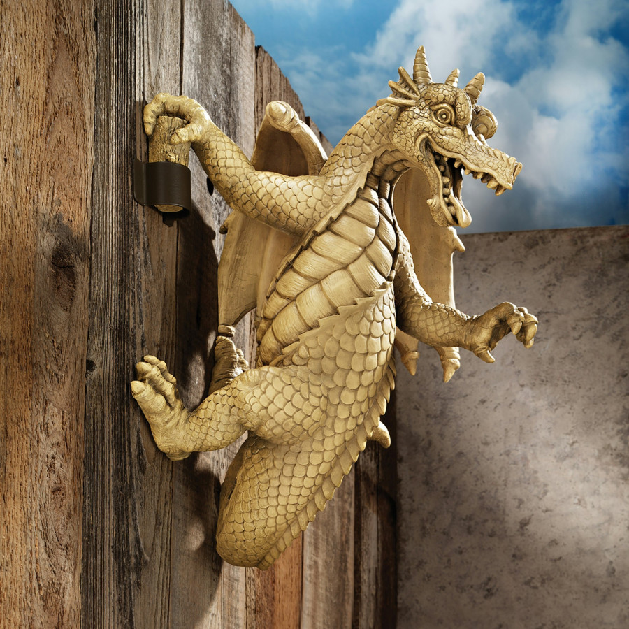 Toscano - Dread the Dangling Dragon Wall Sculpture