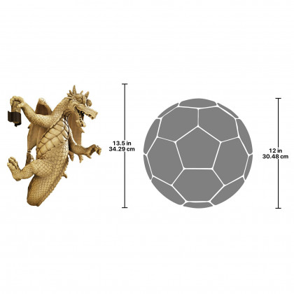 Toscano - Dread the Dangling Dragon Wall Sculpture