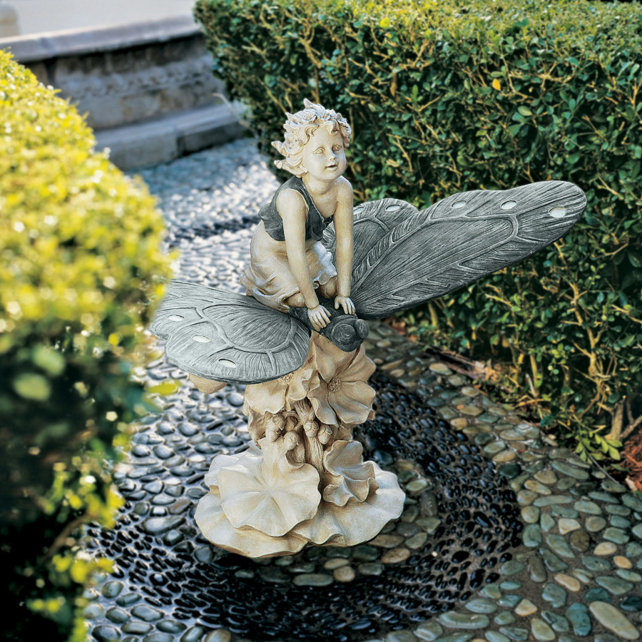 Toscano - A Fairy Wondrous Butterfly Ride Statue