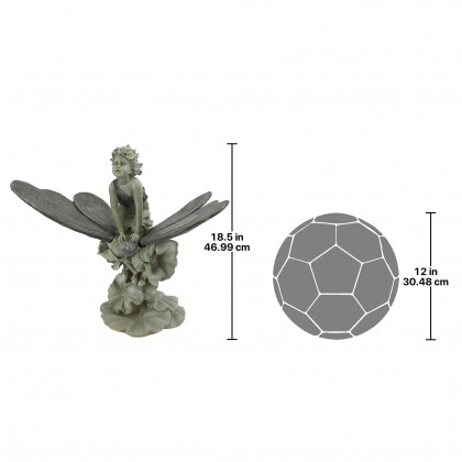 Toscano - A Fairy Wondrous Butterfly Ride Statue