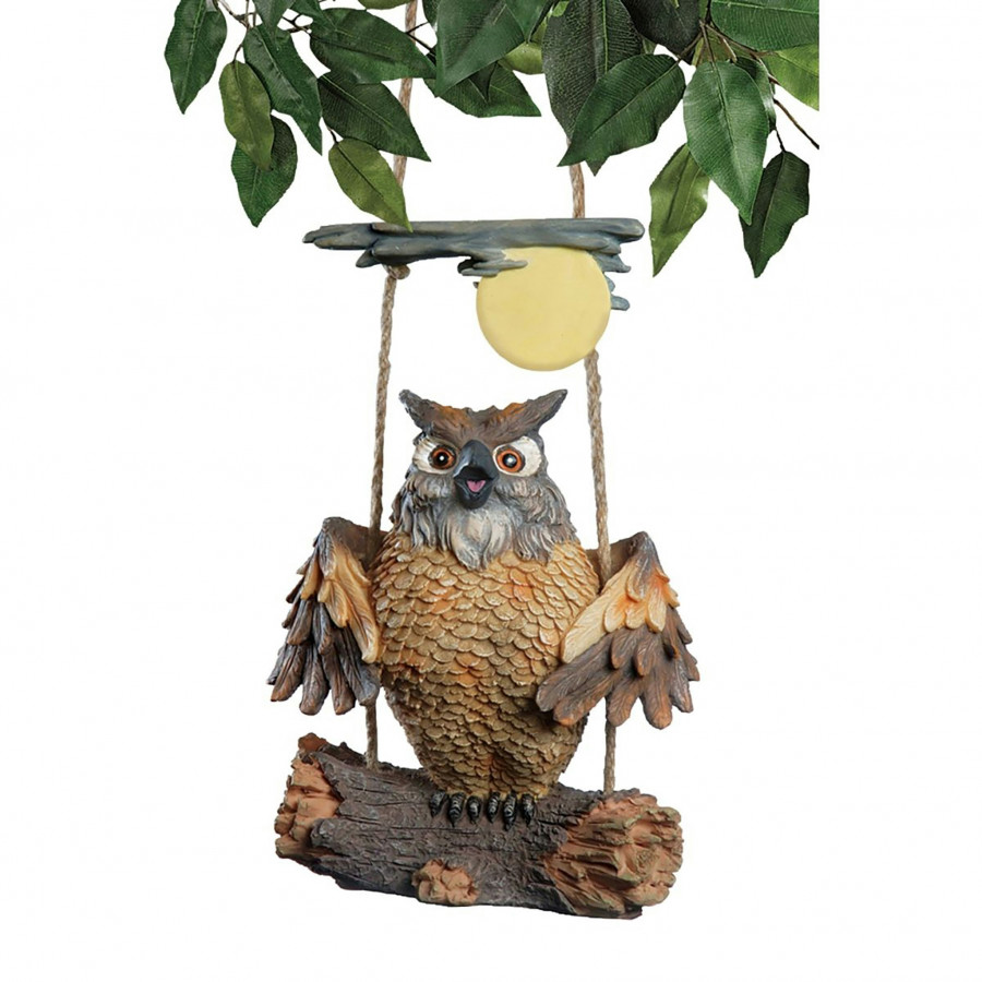 Toscano - Howie the Hoot Owl Swinging Sculpture