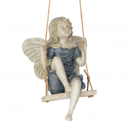 Toscano - Summertime Fairy on a Swing Statue