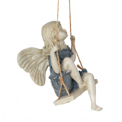 Toscano - Summertime Fairy on a Swing Statue
