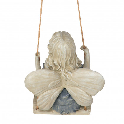 Toscano - Summertime Fairy on a Swing Statue
