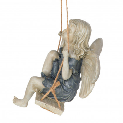 Toscano - Summertime Fairy on a Swing Statue