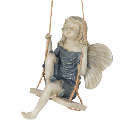 Toscano - Summertime Fairy on a Swing Statue