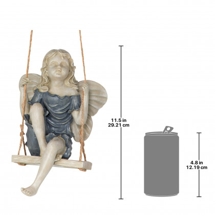 Toscano - Summertime Fairy on a Swing Statue