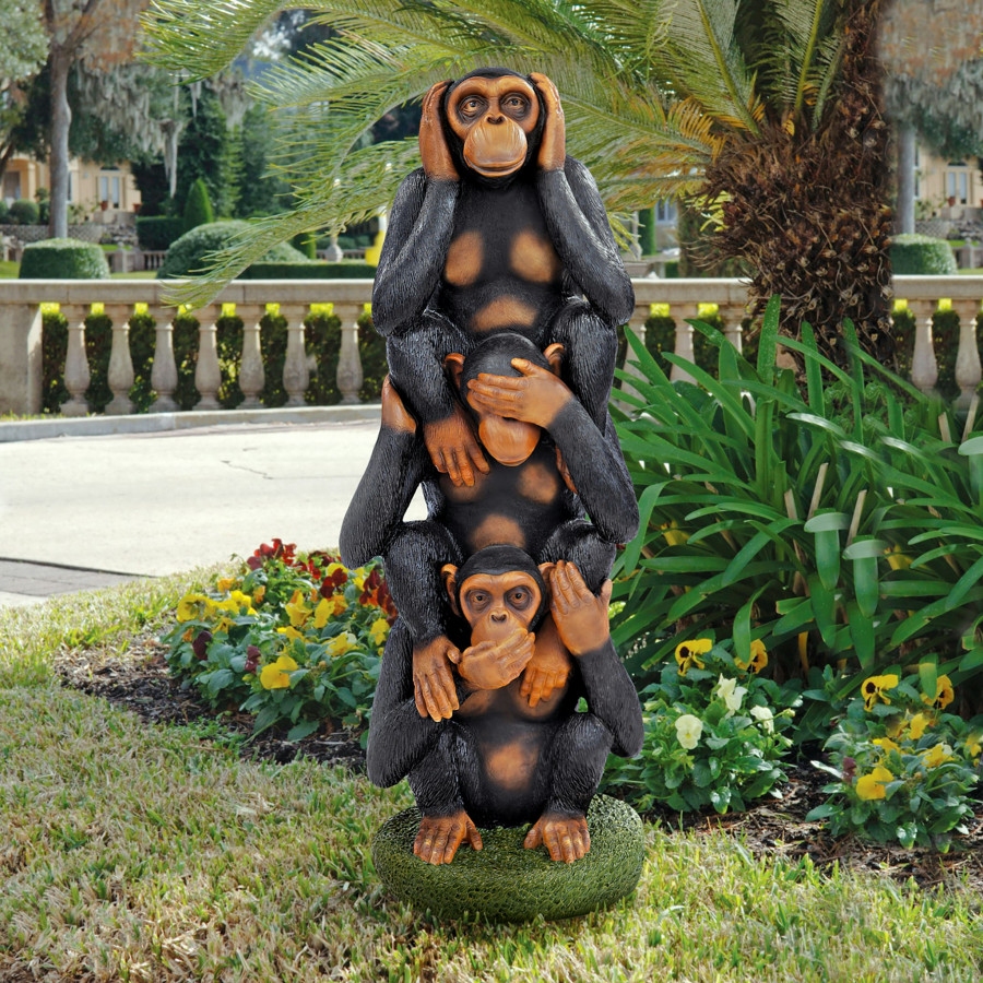 Toscano - Hear No EvilSee No EvilSpeak No Evil Monkeys Grand-Scale Statue