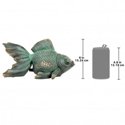 Toscano - Butterfly Asian Koi Piped Spitter Statue