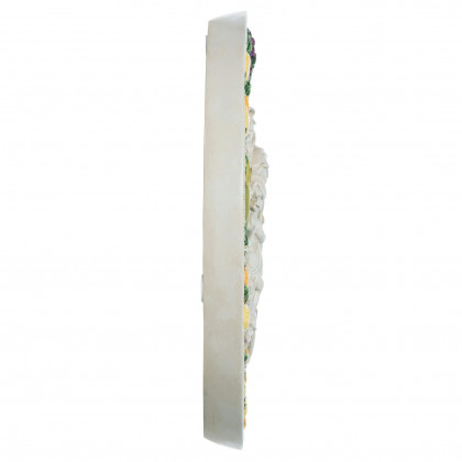 Toscano - Virgin Mary and Child Roundel Wall Sculpture