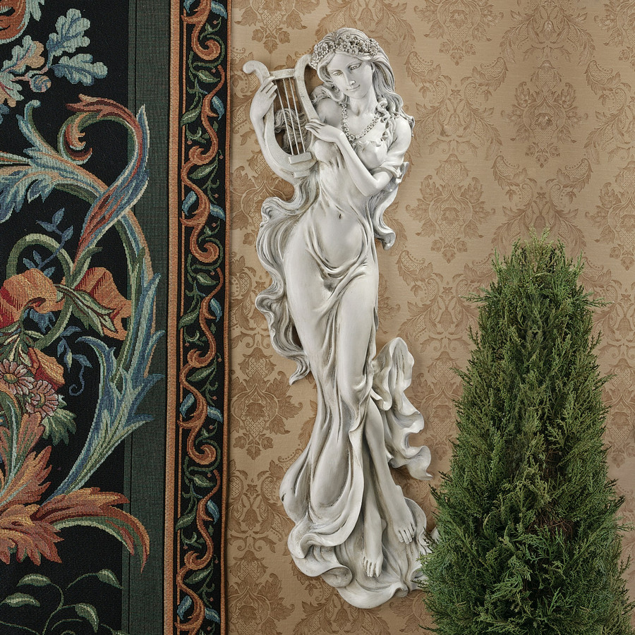 Toscano - Musical Muse Maiden Wall Sculpture