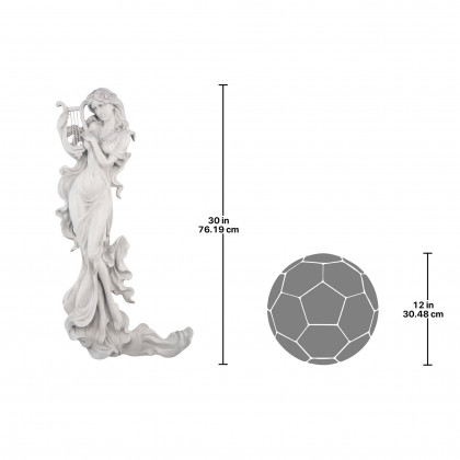 Toscano - Musical Muse Maiden Wall Sculpture