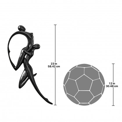 Toscano - Dance of Desire Ebony-Finished Wall Sculpture