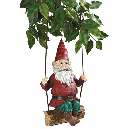 Toscano - Sammy the Swinging Gnome Statue