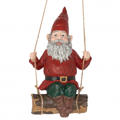 Toscano - Sammy the Swinging Gnome Statue