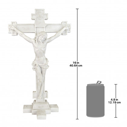 Toscano - Crucifix Body of Christ Bonded Marble Resin Statue