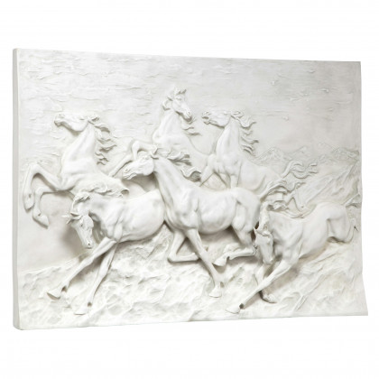 Toscano - Wild Horse Stampede Frieze Wall Sculpture