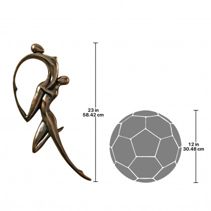 Toscano - Dance of Desire Bronze-Finished Wall Sculpture
