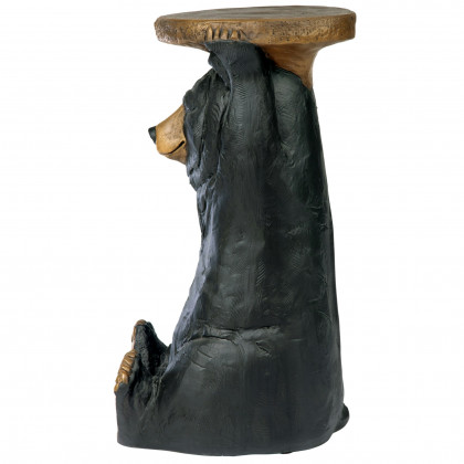 Toscano - Black Forest Bear Table Sculptural Pedestal in Designer Resin