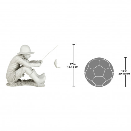 Toscano - Gone Fishing Fisherman Statue