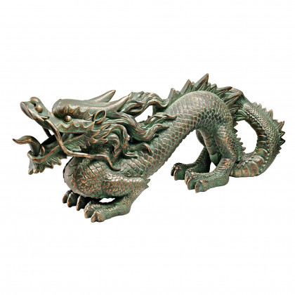 Toscano Asian Dragon of the Great Wall Statue - Medium