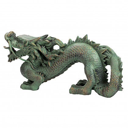 Toscano Asian Dragon of the Great Wall Statue - Medium