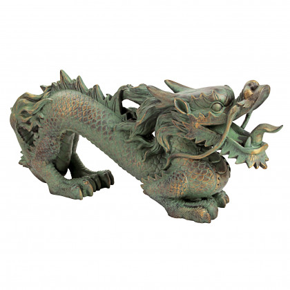 Toscano Asian Dragon of the Great Wall Statue - Medium