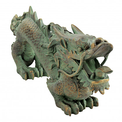 Toscano Asian Dragon of the Great Wall Statue - Medium